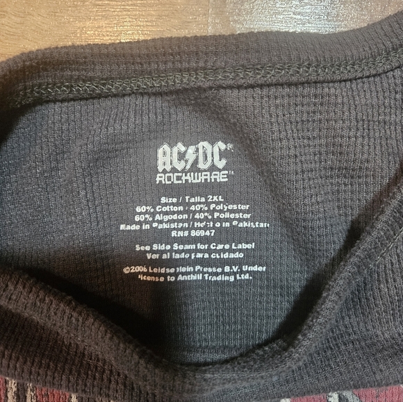 Ac/Dc Rockware 2006 Long Sleeve Shirt 2XL - Picture 5 of 6
